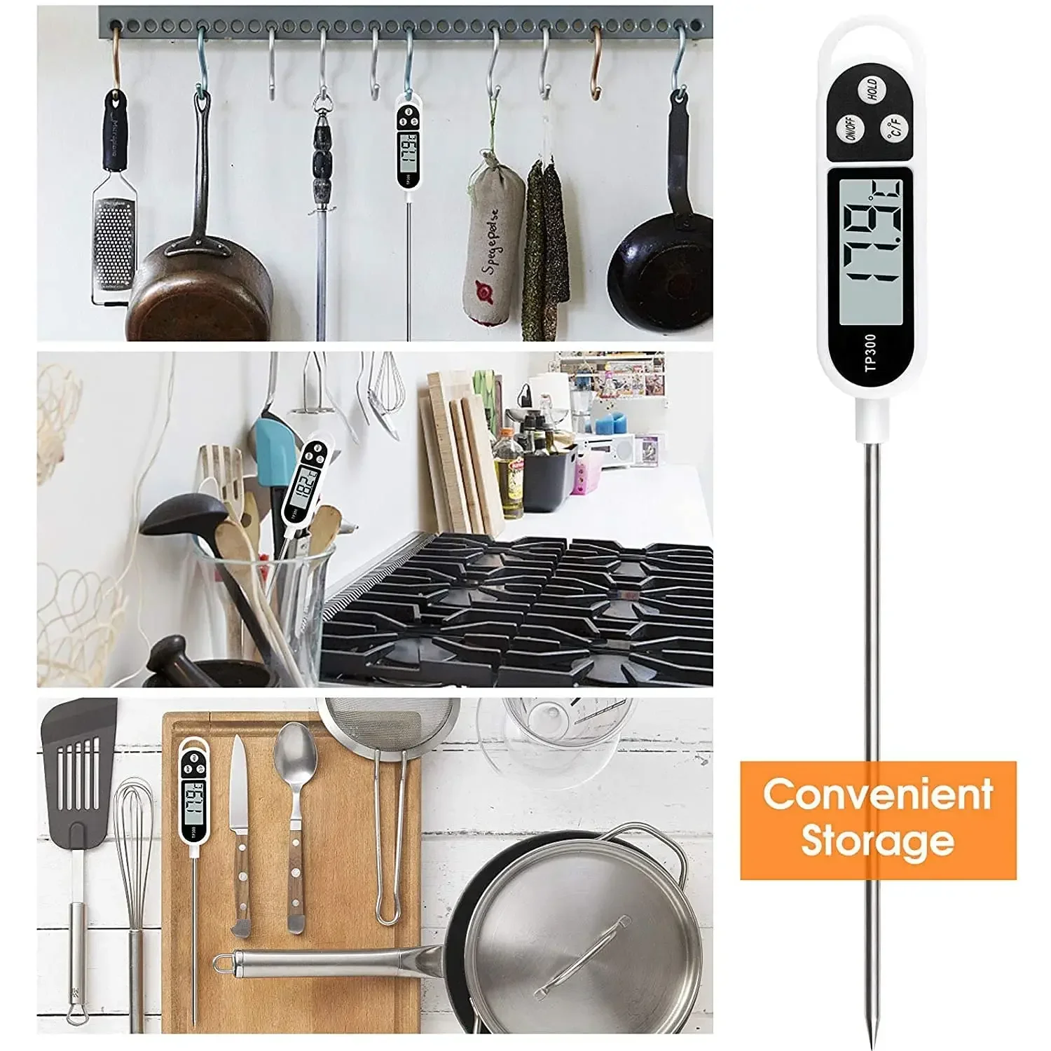 Stainless Steel Food Thermomet - Home Cooking Reading review and price