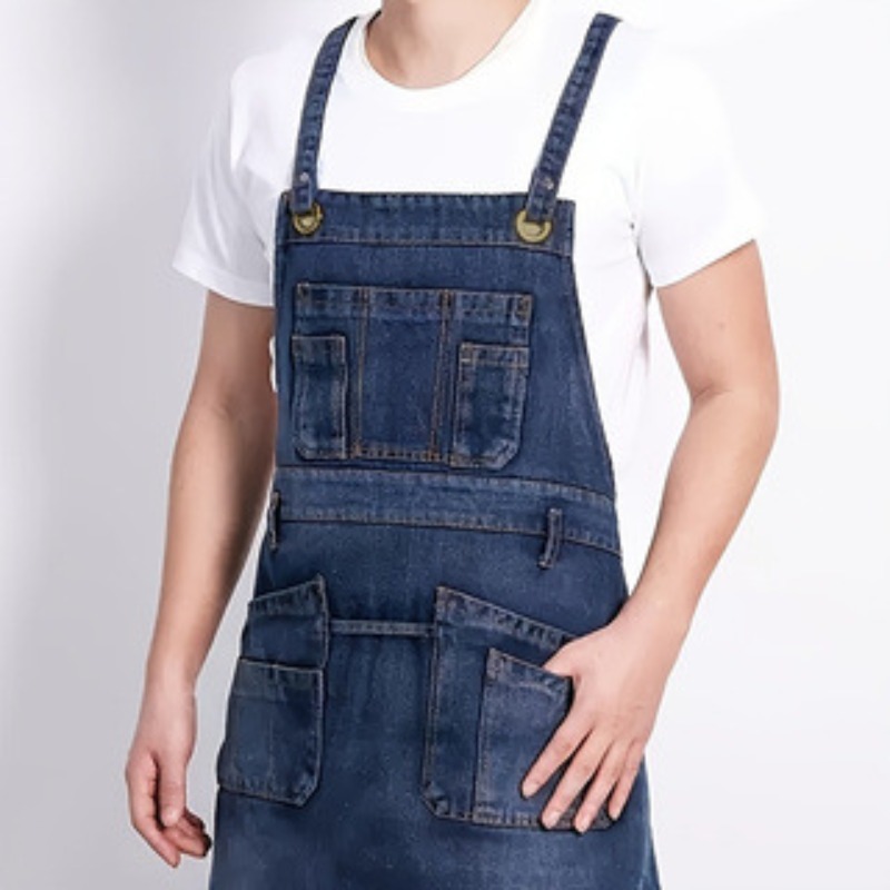 1pcs Fashion Denim Apron Multi - Home Cooking Work review and price