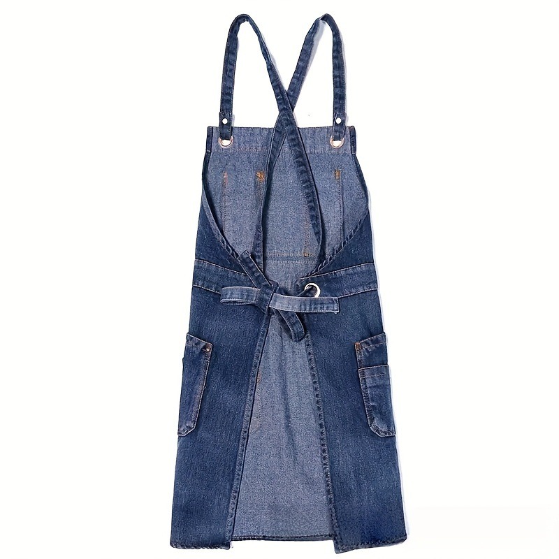 1pcs Fashion Denim Apron Multi - Home Cooking Work review and price
