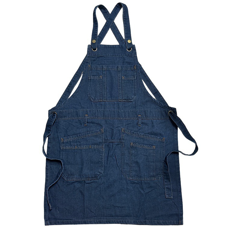 1pcs Fashion Denim Apron Multi - Home Cooking Work review and price