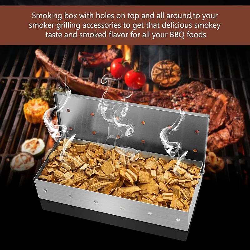 Stainless Steel Smoker Box for - Smoker Box Wood Chip review and price