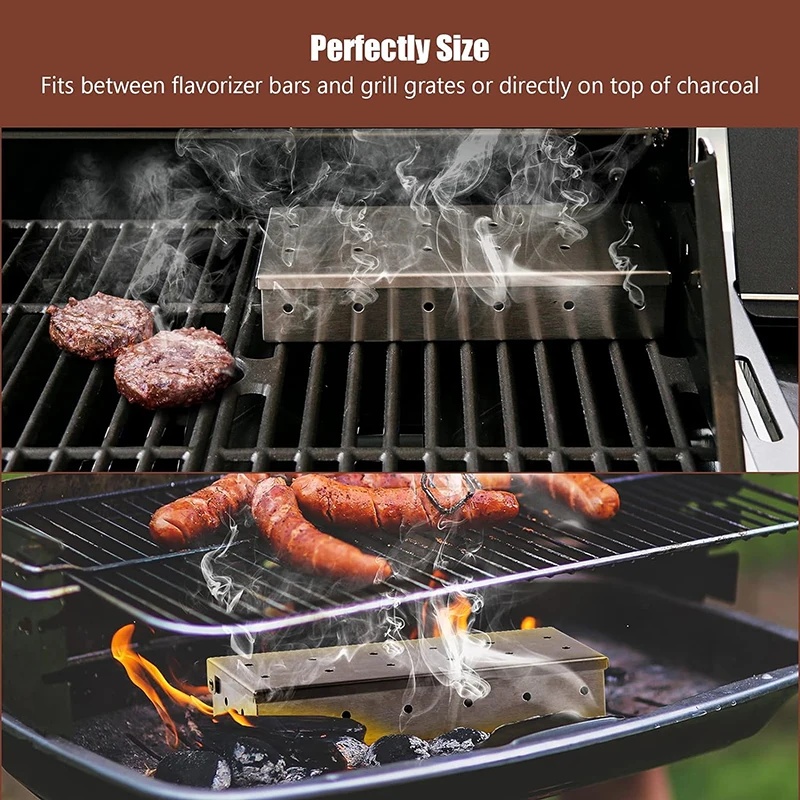 Stainless Steel Smoker Box for - Smoker Box Wood Chip review and price