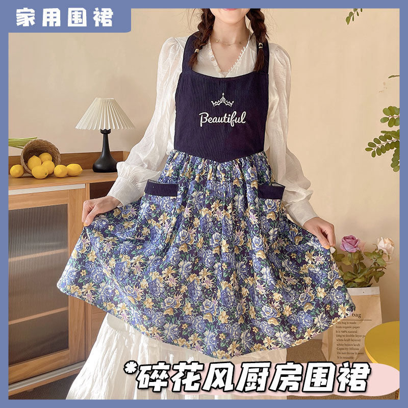 Corduroy apron beautiful for w - Home Cooking Work review and price