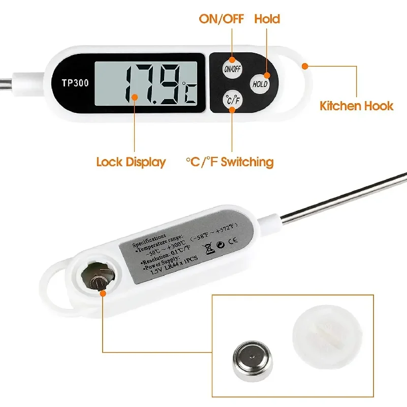 Digital Kitchen Thermometer In - Home Cooking Reading review and price
